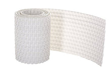 Strisce da Giardino in polyrattan per Tappetino Doppio, Bianco, 2,53 x 0,19 m