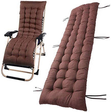 Topstylehouse, 1 cuscino reclinabile in morbido cotone, per divano e sedia a sdraio, comodo cuscino schienale antiscivolo, lavabile, facile da pulire, marrone, 48 x 170 cm
