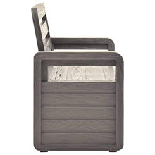 BIGTO - Panca da giardino, in plastica, per esterni, 132,5 x 58 x 89 cm, colore: Antracite