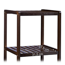Relaxdays 10020914 Scaffale da Bagno, bambù, Ripiani Portaoggetti, Mobiletto Salvaspazio, 80x34,5x33 cm, Mobile Cucina, Marrone, Legno, 33x34.5x80 cm