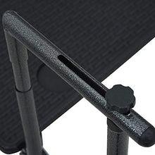 E E-NICES Tavolo da Balcone Pensile Nero 60x64x83,5cm Plastica Rattan
