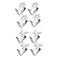 joyMerit 8Pcs Clip per Tovaglia Forte Morsetti per Pesi in Argento con Supporto per