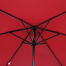 giordano shop Ombrellone da Giardino in Alluminio Ø2,7m Outsy Rosso