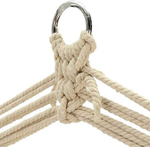 FDSZ Sedia a Sospensione in Tela di Cotone, Tela a Righe a Colori Portatile con Spugna e Pedale Sedia a Sospensione Spugna, Sedia all'aperto per Interni ed Esterni