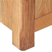 vidaXL Comodino 40x30x50 cm in Legno Massello di Acacia