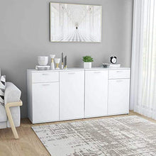 vidaXL Credenza Grigia 160x36x75 cm in Truciolato