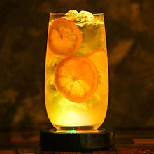 Rockyin CupWine sottobottiglia con Luce LED Cambia Shell Black Light Colorful No Batteria Inclusa