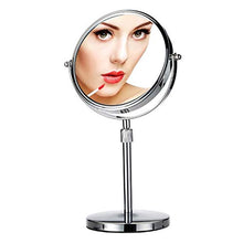 Specchio per Il Trucco, Doppio Lavabo con Luci; Ingrandimento 1X / 3X; Specchietti da Viaggio con Finitura Cromata Lucida Specchi da Viaggio Specchio per Il Trucco Illuminato