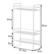 Zixin Scaffale Inclinato Multi-Layer Storage Storage Rack Desktop Organizer Desktop Organizer Multifunzione Multifunzione Iron 3 Tier Shelf