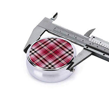 Contenitore rotondo per pillole a 3 scomparti, in metallo, per medicine, vitamine, colore: rosso, rosa, nero e bianco