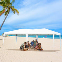 DREAMADE Gazebo da Giardino Tenda da Giardino Tendone da Esterno Pieghevole e Impermeabile,3X6m (Bianco)