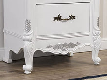 Simone Guarracino Luxury Design Comodino Gerald stile Barocco Moderno bianco laccato e foglia argento