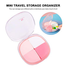 DOITOOL Contenitore per pillole da viaggio portatile in plastica mini contenitore per pillole sigillato creativo a 4 scomparti portapillole