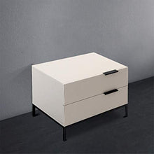 Comodino Comodino Moderno Due cassetti armadietto Multifunzione Camera da Letto (Color : Bianca, Size : 55 * 41 * 41cm)