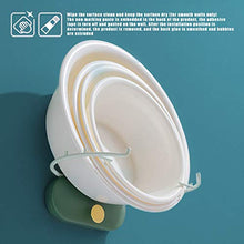 Mingtongli Lavabo Parete Bathroom Lavandino Rack Impermeabile Pieghevole Libero di punzonatura Lavabo, Verde