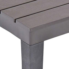E E-NICES Tavolo da Giardino con 2 Panche Marrone