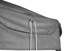 Mendler Gazebo pergola baldacchino con zanzariere HWC-E42 Acciaio 3x3,6m Grigio