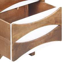 vidaXL Cassettiera 43,5x35x90 cm in Legno Massello di Acacia