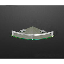 Spazio in alluminio per bagno, angolo in vetro, appendiabiti a parete singola, appendiabiti da bagno, appendiabiti a triangolo, organizer per bagno