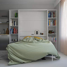 SMARTBett Letto a Scomparsa Basic Letto Ribaltabile Letto a Muro (140x200 Verticale, Bianco)
