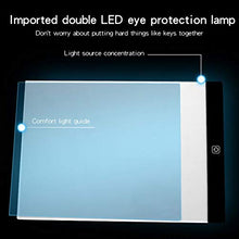 SZYZ A4 Copy Table LED Anime Trasparente Copy Board Practice Wording Light Board Bianco