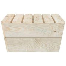 OUSEE Set Divani da Giardino 2 pz in Legno di Abete Impregnato