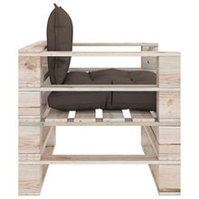 FAMIROSA Divano da Giardino in Pallet con Cuscini Talpa in Legno di Pino