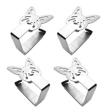 joyMerit 8Pcs Clip per Tovaglia Forte Morsetti per Pesi in Argento con Supporto per