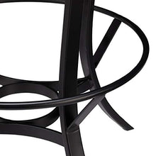 Relaxdays Sgabello da Bar Industrial, Girevole Sedia Rotonda Vintage, Regolabile Altezza fino a 76,5 cm, Nero/Marrone