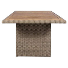 SKM Set da Pranzo da Giardino 7 pz con Cuscini in Polyrattan Marrone (123.7kg)