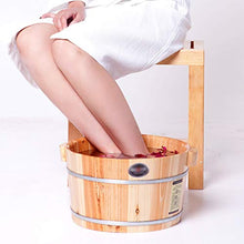 YLL Canna per pediluvio Fir Foot Tub - Massaggio Ai Piedi Ammollo Secchio, Robusto Legno Barile for Spa, Massaggi, Sauna (21 Cm di Altezza)
