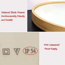 BATH Specchio Rotondo a LED Illuminato, Specchio da Bagno a Forma di Mezzaluna Impermeabile a Parete