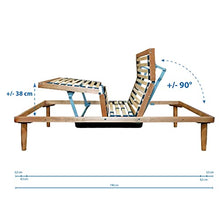 MEMORYLINE Super offerta - Luxury Line rete elettrica motorizzata matrimoniale (doppia singola) con motori OKIN + materassi in memory foam. Dispositivo medico
