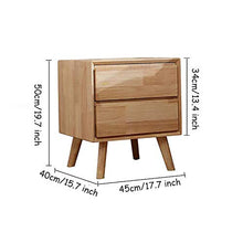 Comodini in legno comodino multifunzionale comodino armadio 2 cassetti camera da letto comodino armadio 50 x 40 x 45 cm