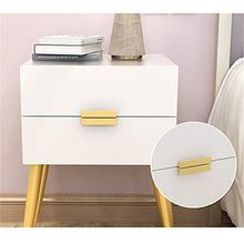 Comodino, Comodino Comodino con 2 Bagagli cassetto Singolo Comodino Gabinetto scandinavo Style Mobili Camera da Letto Pratico e Versatile (Color : White, Size : 40x41.5x59cm)