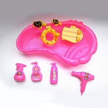 7pcs Set da Bagno con Vasca e Giochi Per Ragazze, Mobili Per Casa delle Bambole 1/6