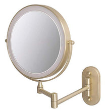 Specchio, Specchio cosmetico per Montaggio a Parete, Specchio per Il Trucco con ingrandimento 10x con luci, Specchio da Bagno bifacciale a 360 °; Specchi da Barba girevoli, Touch Control, USB ChargeG