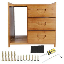 zcyg Comodino Comodini Comodino Comodino Comodino Moderno Mini Comodino in bambù Tavolini con 3 Cassetti Accessorio per Camera da Letto