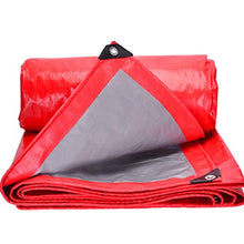 LHOME Telo Impermeabile, PE Rosso Argento Foglio di plastica Tarps 180 Grammi/Piazza con galvanizzato asole. (Size : 2m*3m)