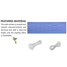 SMLJFO - Parabrezza per balconi e privacy, per veranda, terrazza, balcone, con 10 fascette (1 × 5 m) blu