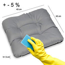 SuperKissen24. Set di 2 Cuscini per Sedie - Cuscino 45x45 cm da Esterno ed Interno Comoda Seduta Impermeabile per Mobili e Arredamento da Giardino, per Pavimento - Verde