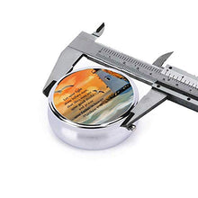 Lighthouse - Contenitore rotondo per pillole con 3 scomparti, in metallo, per medicina e vitamina