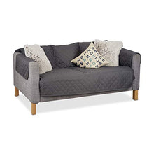 Relaxdays Copridivano 3 Posti, Telo Divano Idrorepellente per Casa e Feste, Protegge da Peli e Macchie, Poliestere, Grigio, 275 X 175 Cm