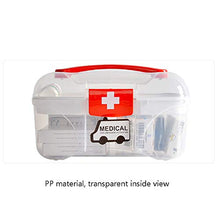 QQDL Kit di Pronto Soccorso Medico Scatola Medica Portatile Facile da Aprire,chiudere e trasportare Durevole e Facile da Pulire Facile da trasportare Sigillo Fermo