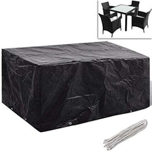 E E-NICES Coperture Arredi Giardino 2pz Polyrattan 8 Occhielli 180x140cm