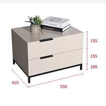 Comodino Tavolino Camera da Letto Comodino Tavolino Tavolino da caffè Tavolo con 2 cassetti for Camera da Letto Soggiorno Studio Camera Arredamento Moderno