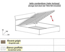 Klipick Letto con Contenitore Matrimoniale Perseo