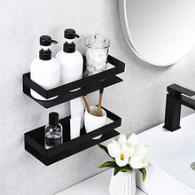 KES Mensole Doccia 2 Pezzi Mensole da Muro per Bagno Mensola da Bagno 30CM Montaggio a Parete Acciaio inossidabile SUS304 Opaco Nero, BSC205S30ADG-BK-P2