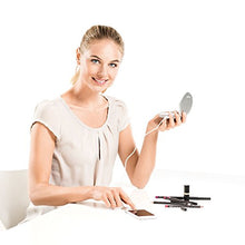 Beurer BS 39 Specchio Cosmetico Portatile Illuminato con Power Bank - 1300 gr