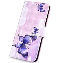 Saceebe Compatibile con Galaxy S10 Plus Custodia Pelle Cover a Libro 3D Custodia in Pelle con Cordino Portafoglio Flip Case PU Custodia Pelle Cover Protettivo Bumper Morbido,Farfalla#1